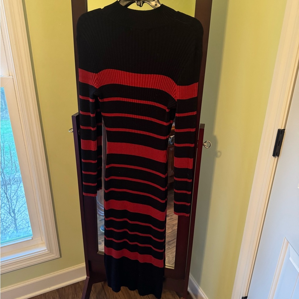 Striped Long Sleeve Dress